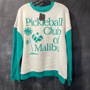 Grayson Threads Teal and White pickleball Top!  You need this at the courts!